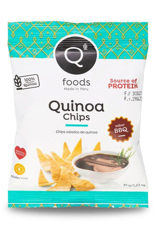 Qfoods - Chips de Quinoa Sabor BBQ 35 gr x12 - Baitz Shop