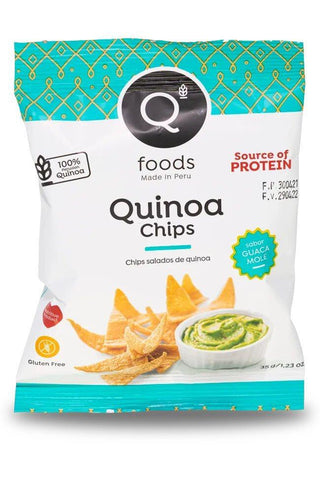 Qfoods - Chips de Quinoa Sabor Guacamole 35 gr x12 - Baitz Shop