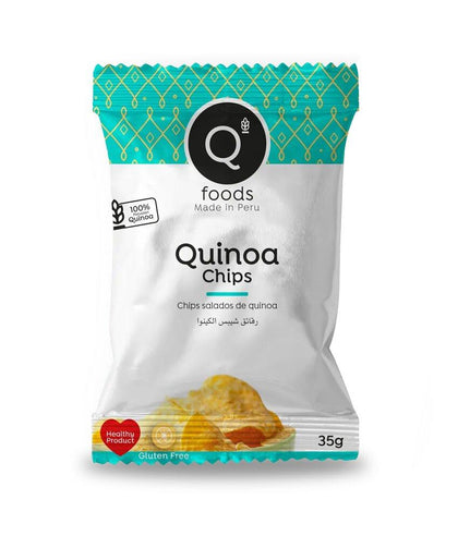 Qfoods - Chips de Quinoa Sabor Natural 35 gr x12 - Baitz Shop