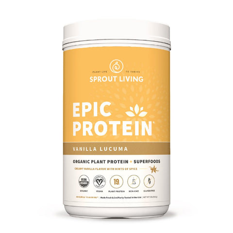 Sprout Living - Epic Protein Sabor Vainilla Lucuma 2 lb - Baitz Shop